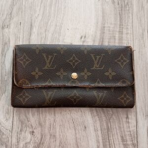 Louis Vuitton Monogram Sarah Long Wallet